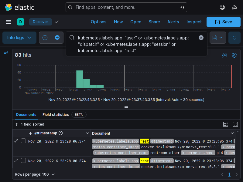 Criação de uma query no Kibana